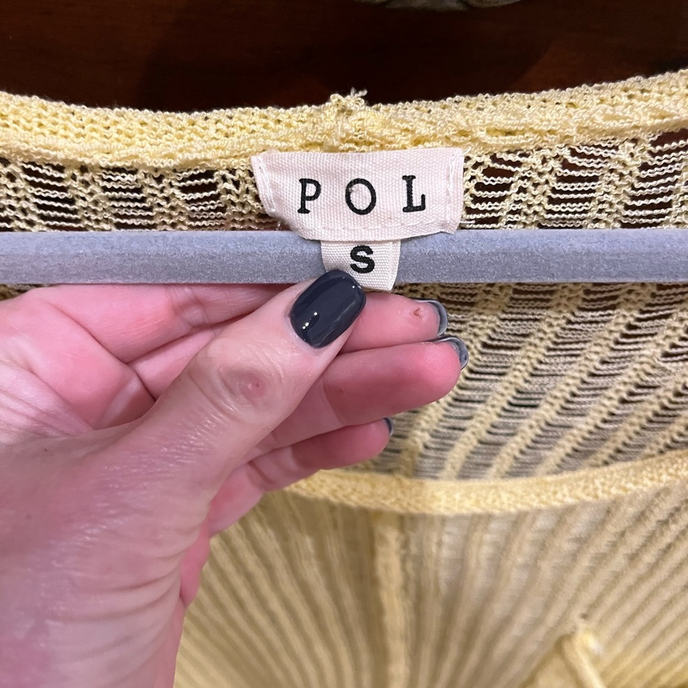 EUC POL Sheer Boat Neck Sweater - Picture 6 of 8